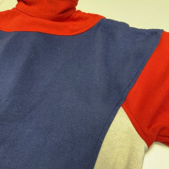 Vintage 80s Nike Sweatshirt Mens Large Red Full Zip Fleece Sportswear - Picture 11 of 16